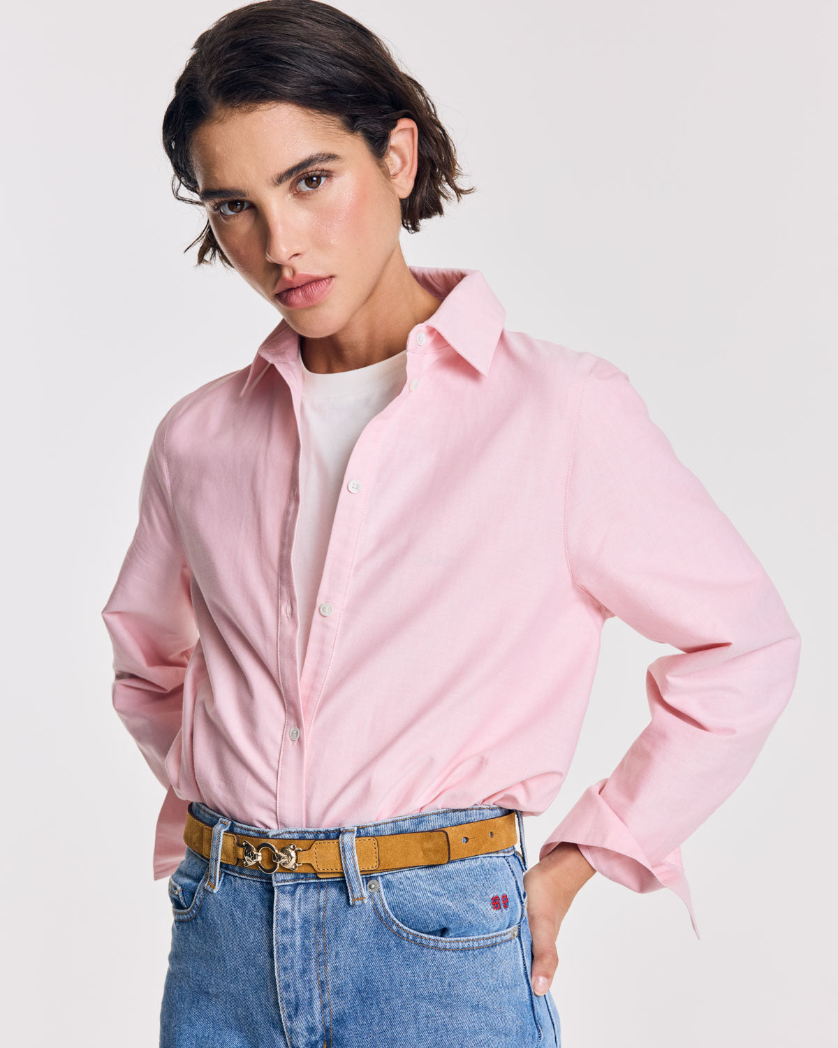 Chemise Liseron rose dragé
