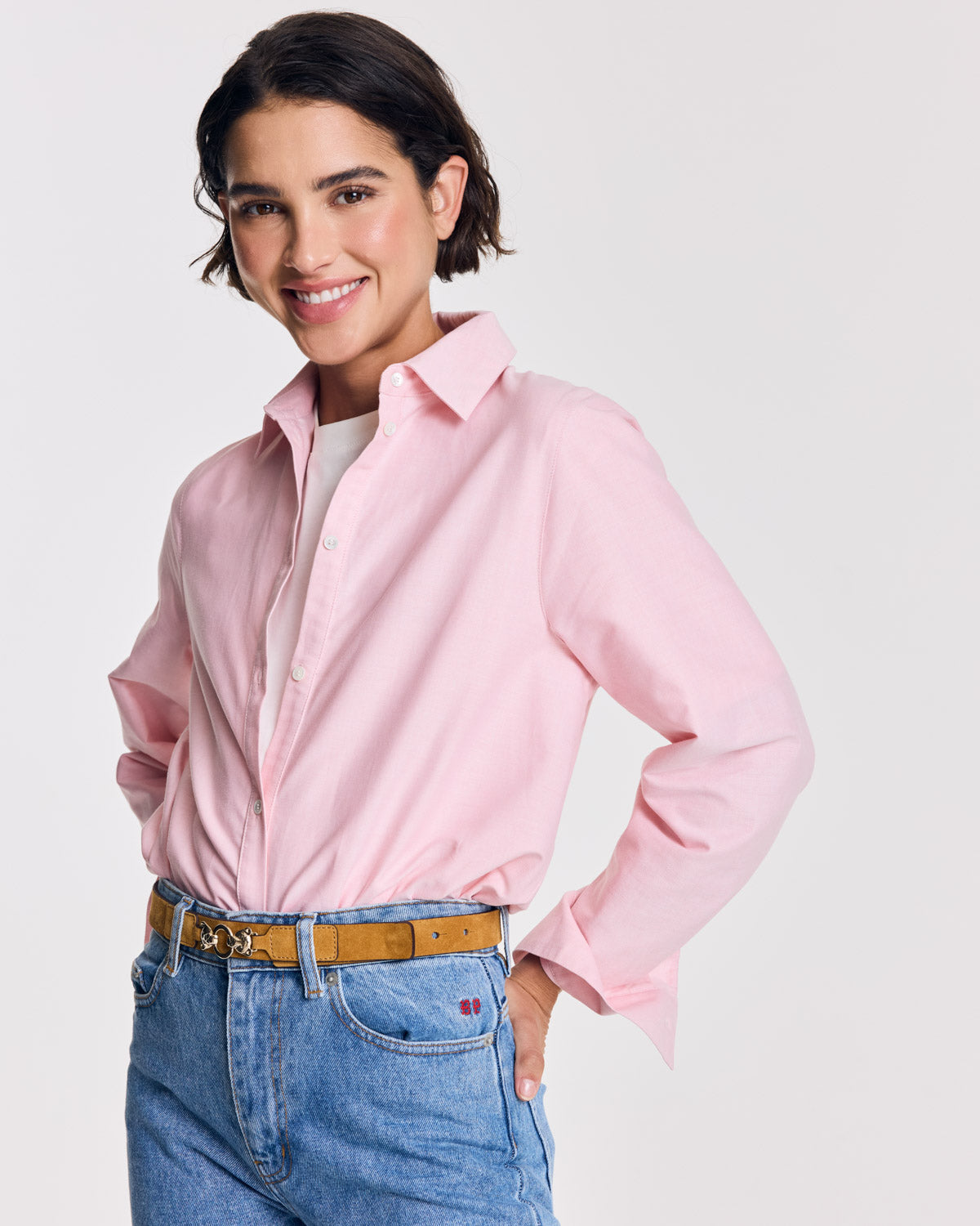 Chemise Liseron rose dragé