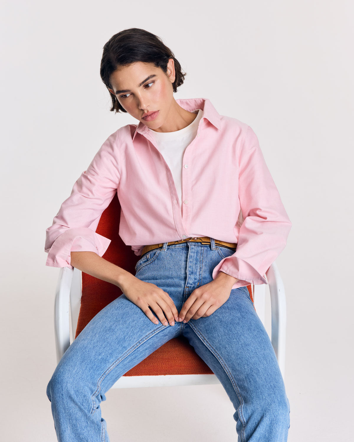 Chemise Liseron rose dragé