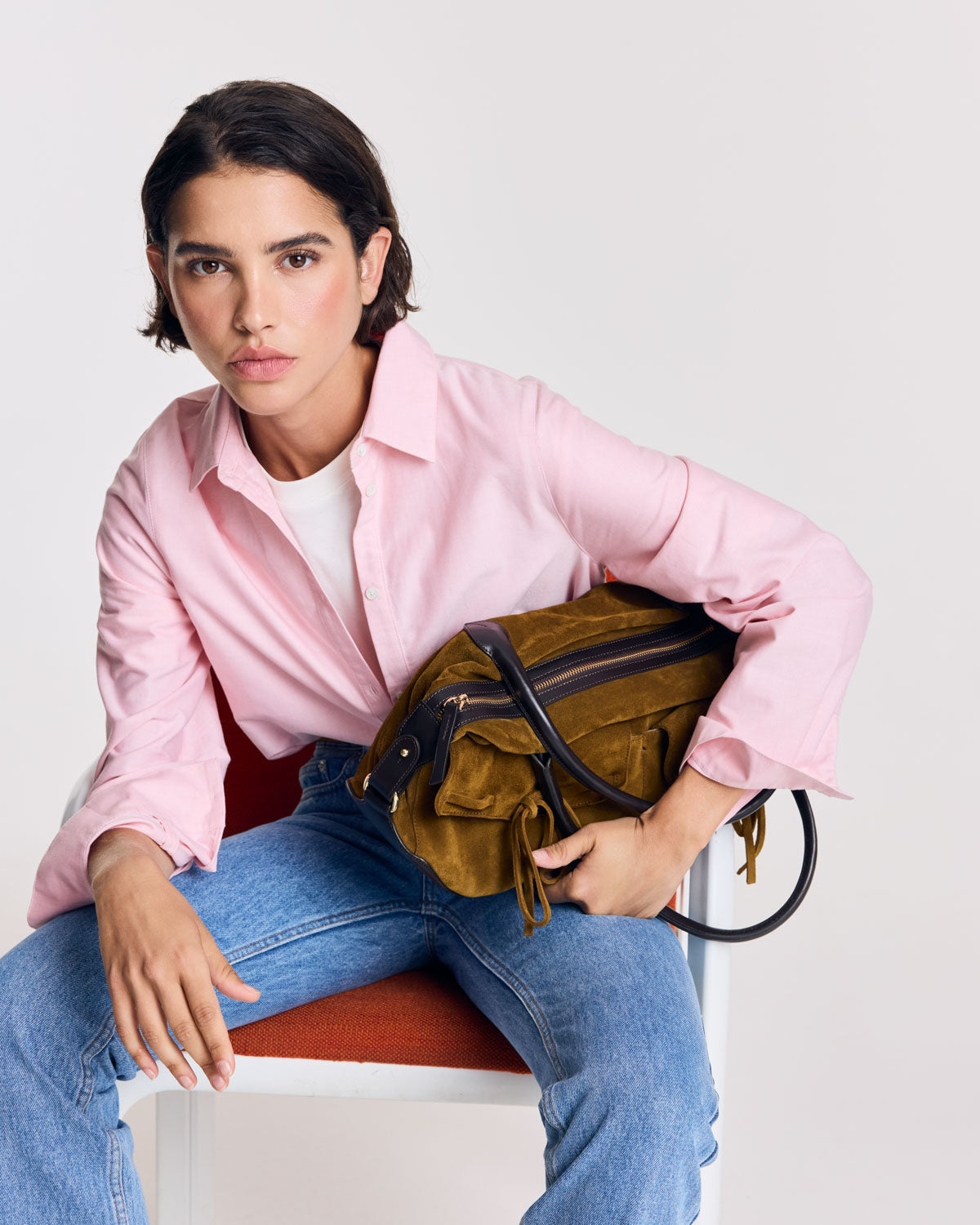 Chemise Liseron rose dragé