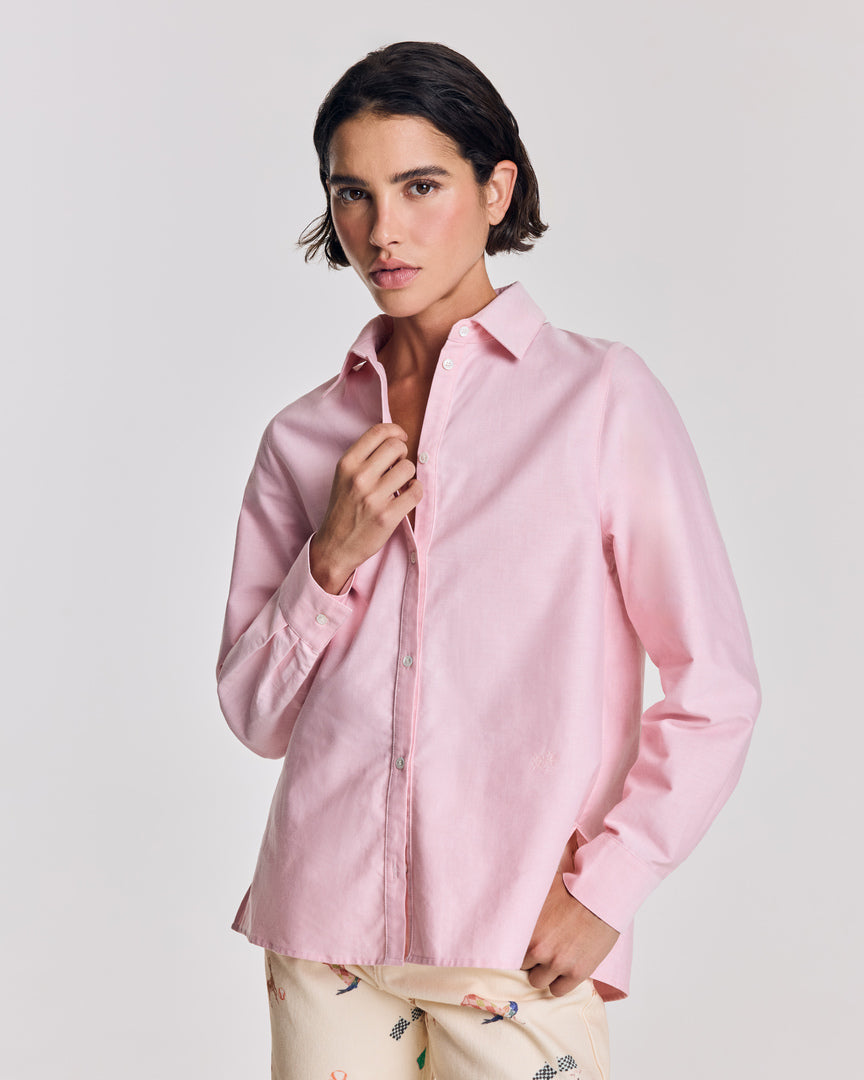 Chemise Liseron rose dragé
