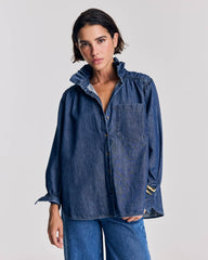 Chemise Léonor bleu chambray foncé