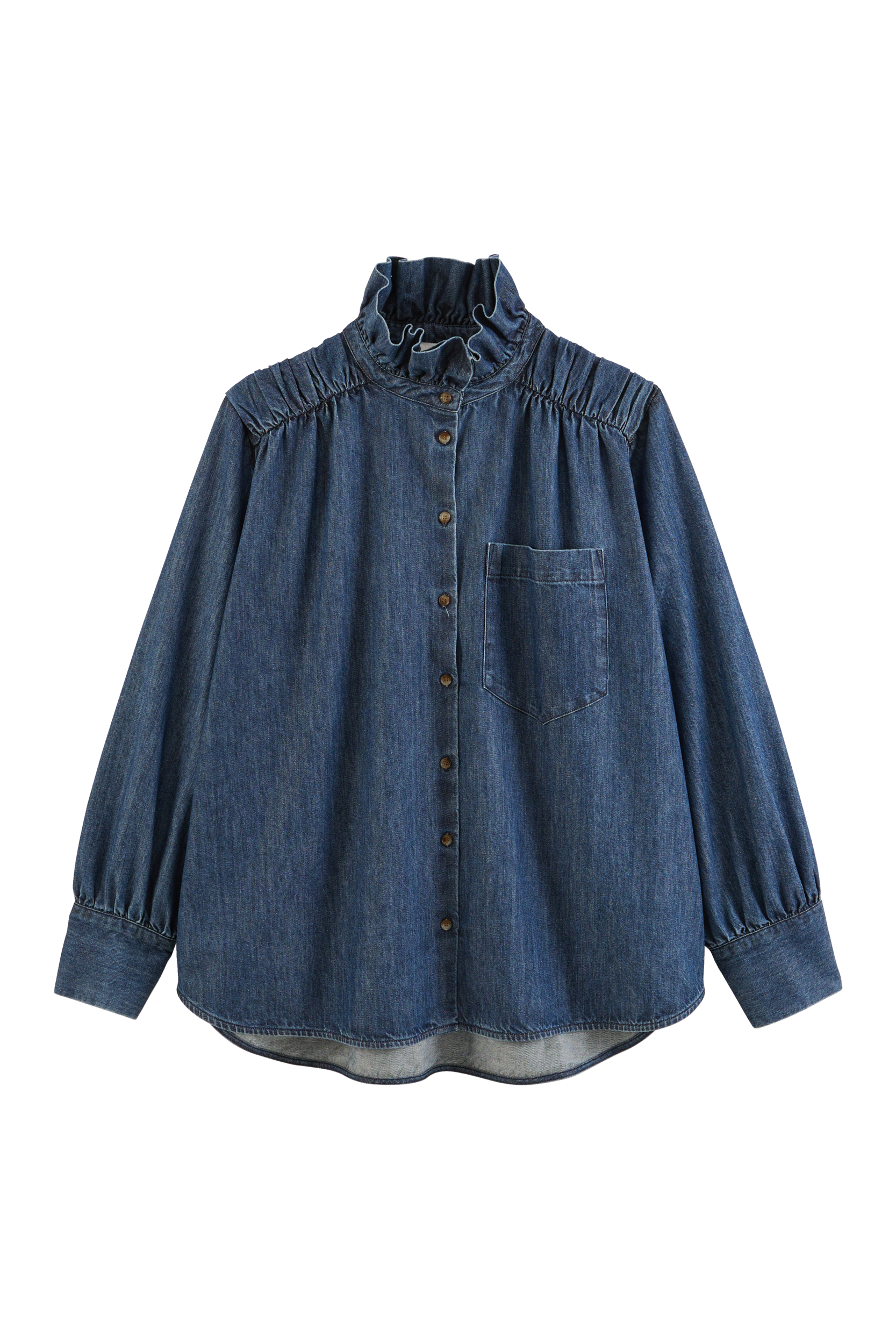Chemise Léonor bleu chambray foncé