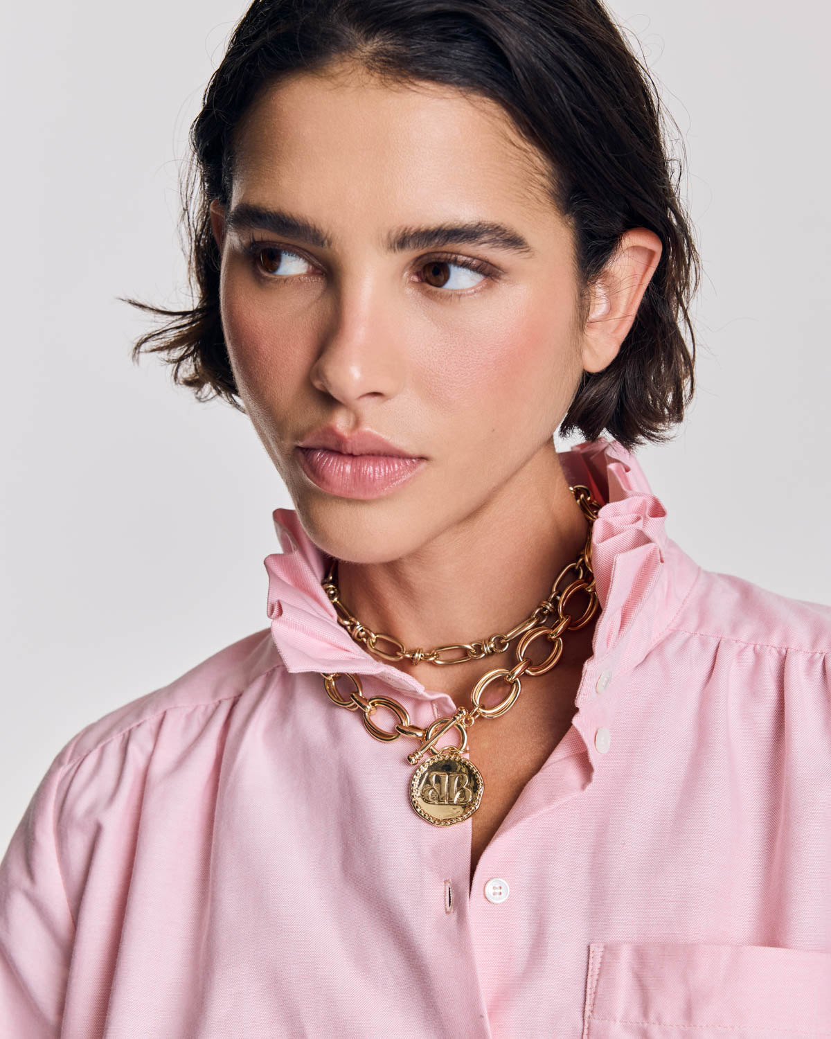 Chemise Léonor rose dragé