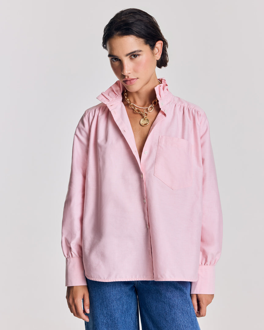 Chemise Léonor rose dragé