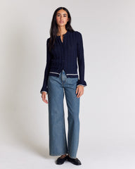 Cardigan Adriana bleu marine