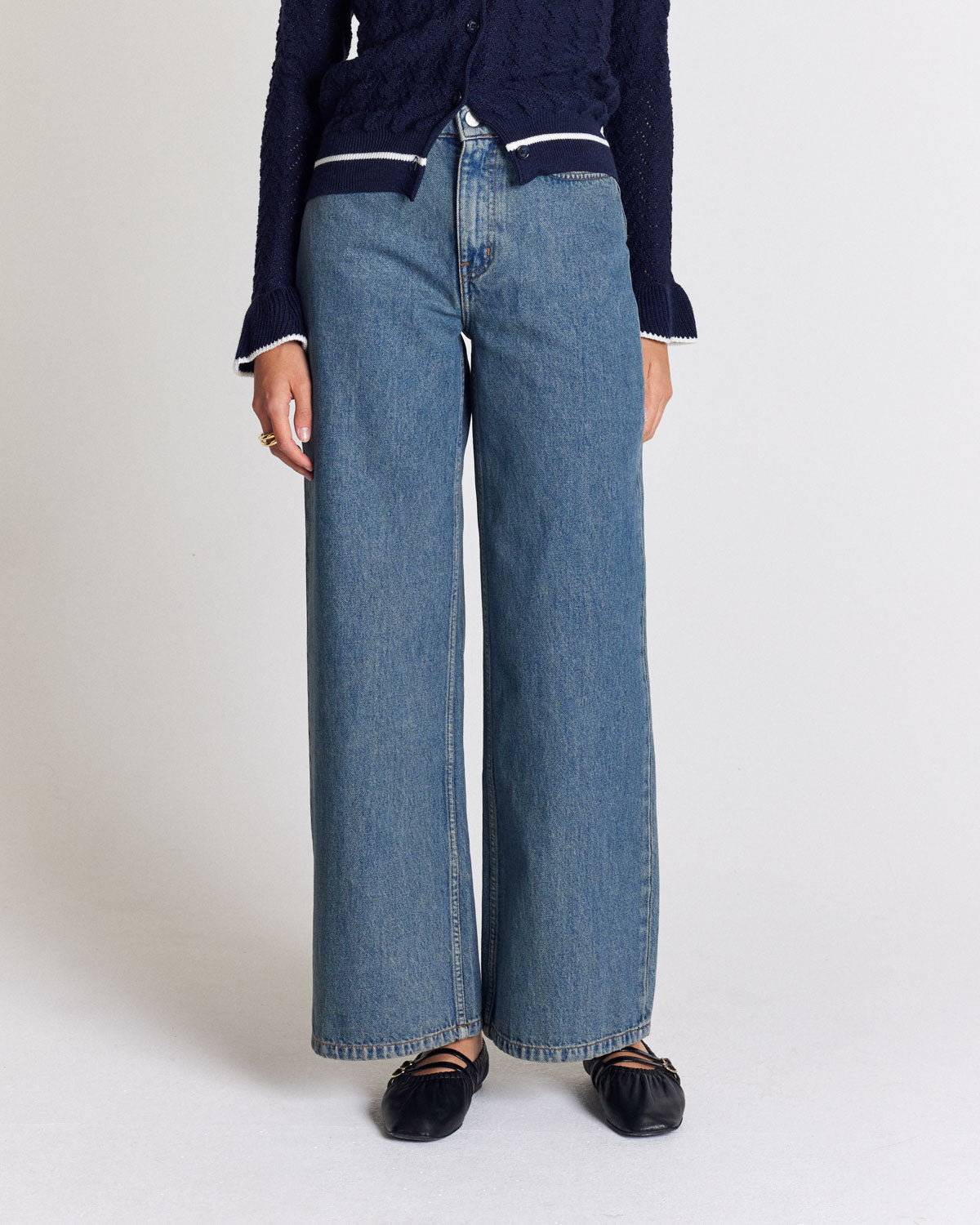 Jean Leonard bleu vintage