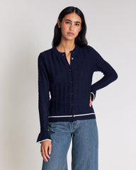 Cardigan Adriana bleu marine