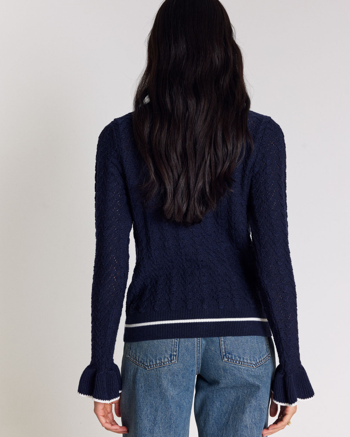 Cardigan Adriana bleu marine