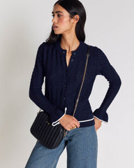 Sac César chaine noir lisse
