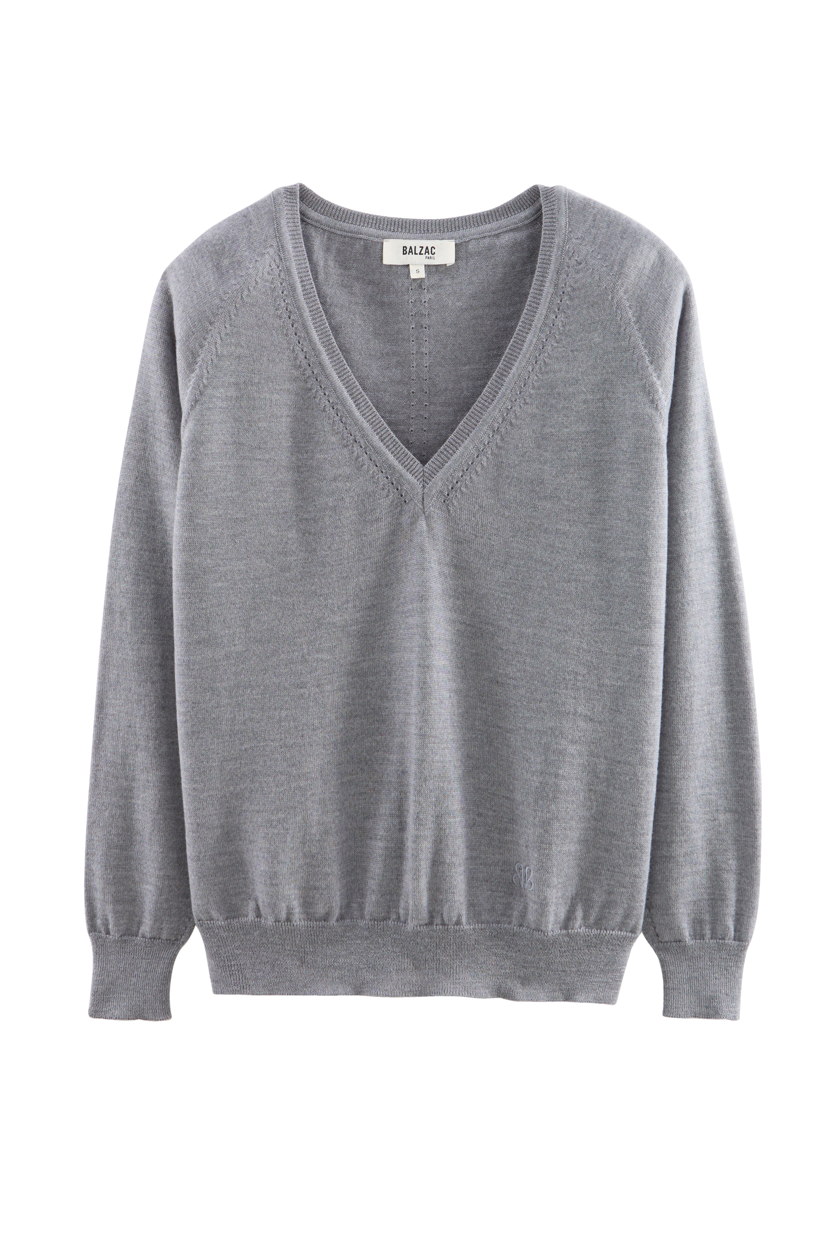 Pull Victoria gris chiné