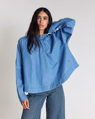 Blouse Zoelie bleu chambray