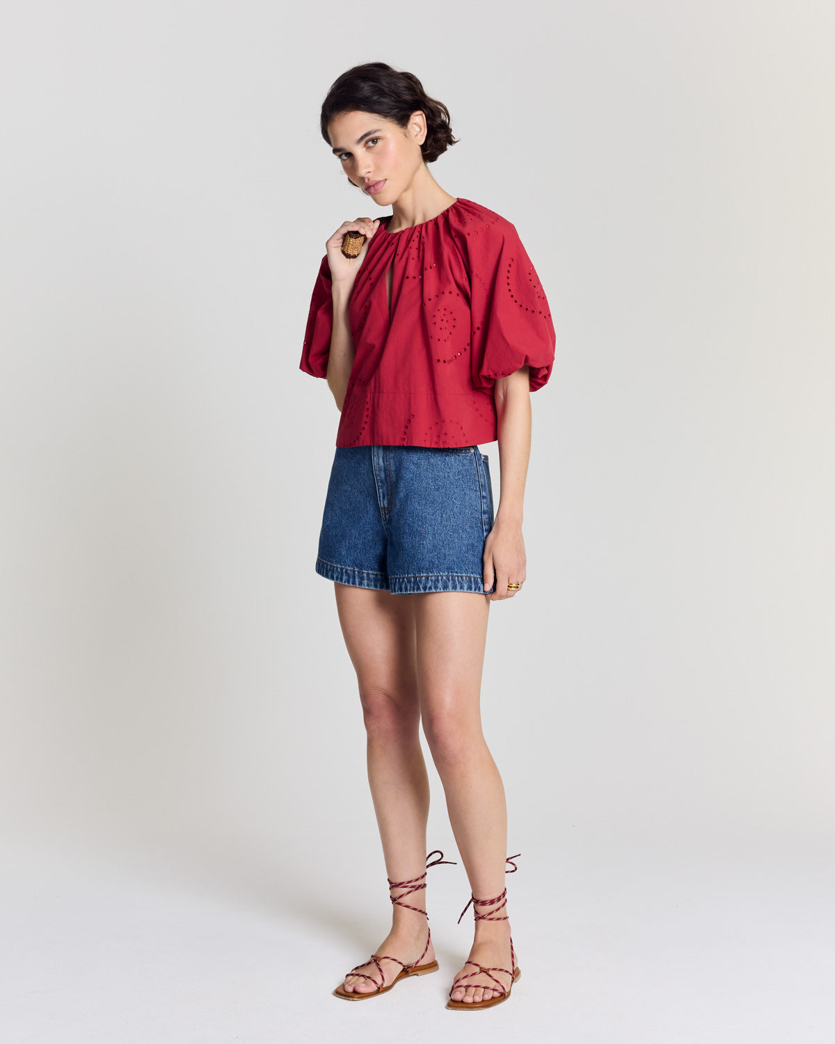Blouse Mona rouge