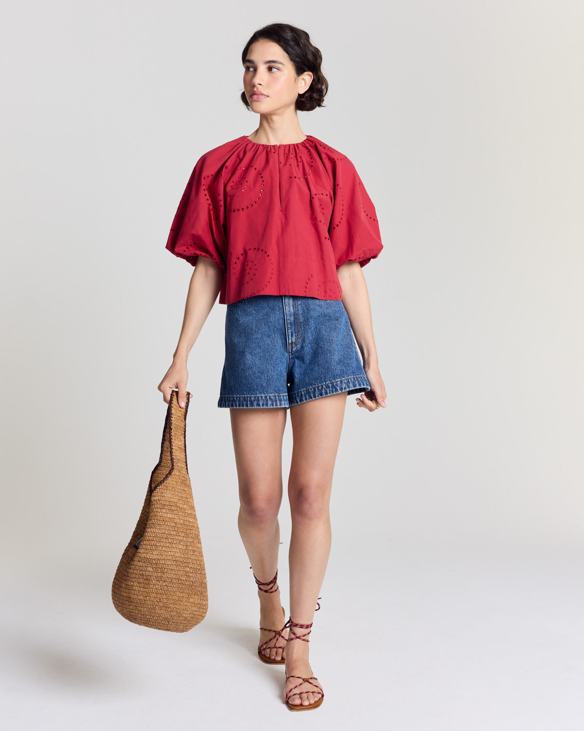 Blouse Mona rouge