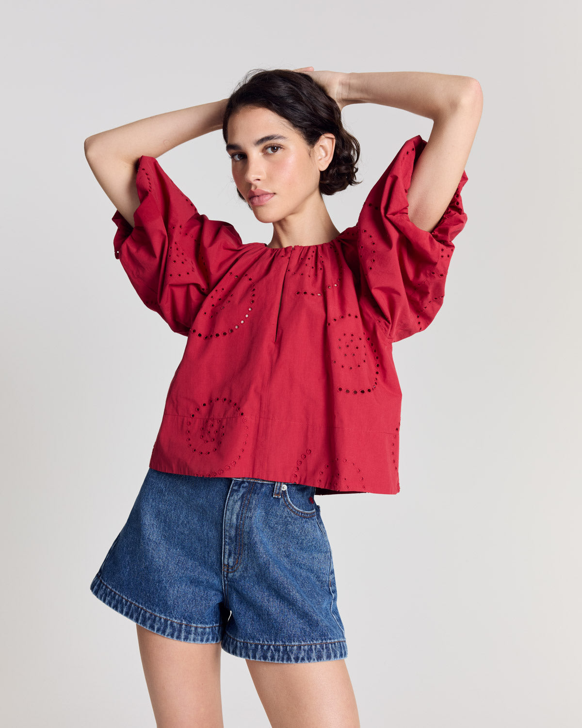 Blouse Mona rouge