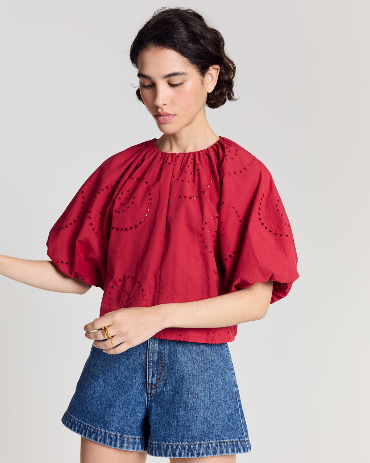 Blouse Mona rouge