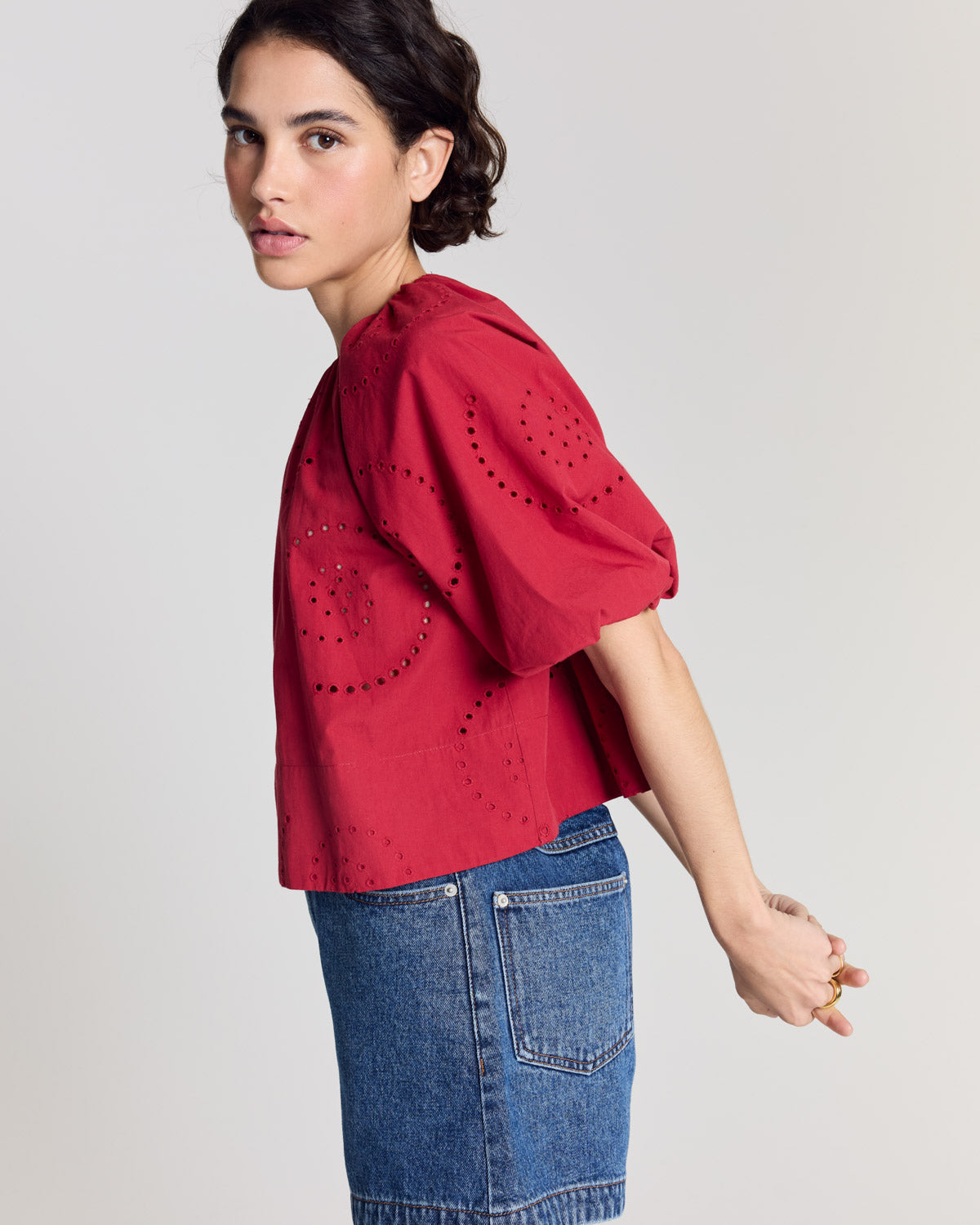 Blouse Mona rouge