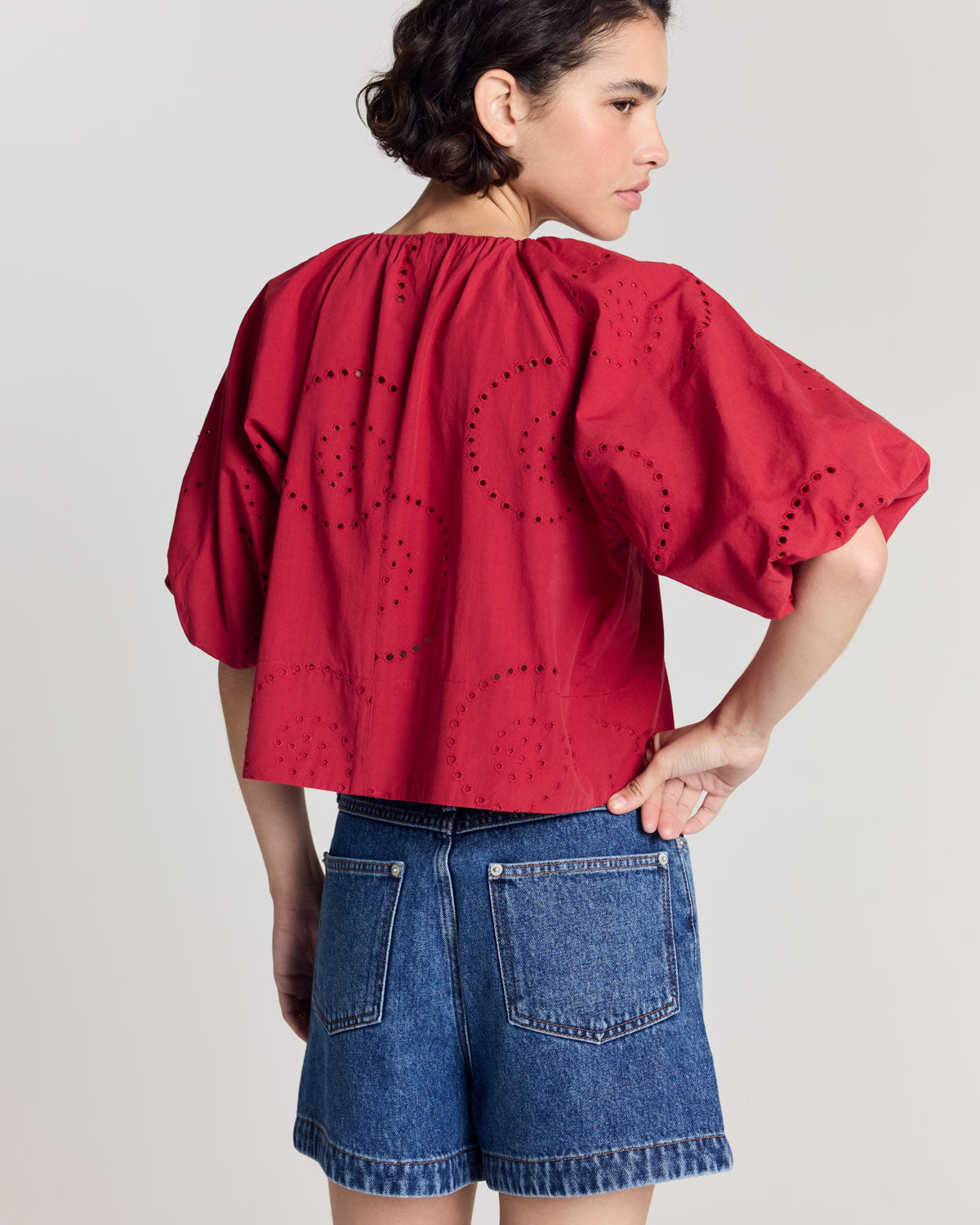 Blouse Mona rouge