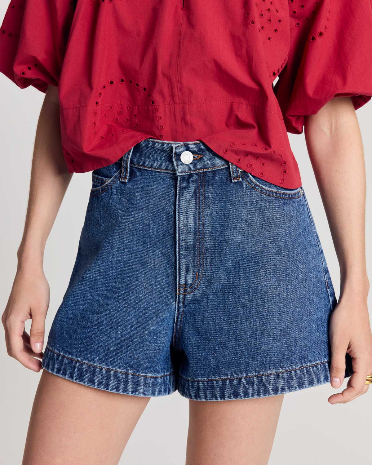 Short Elias bleu fumé