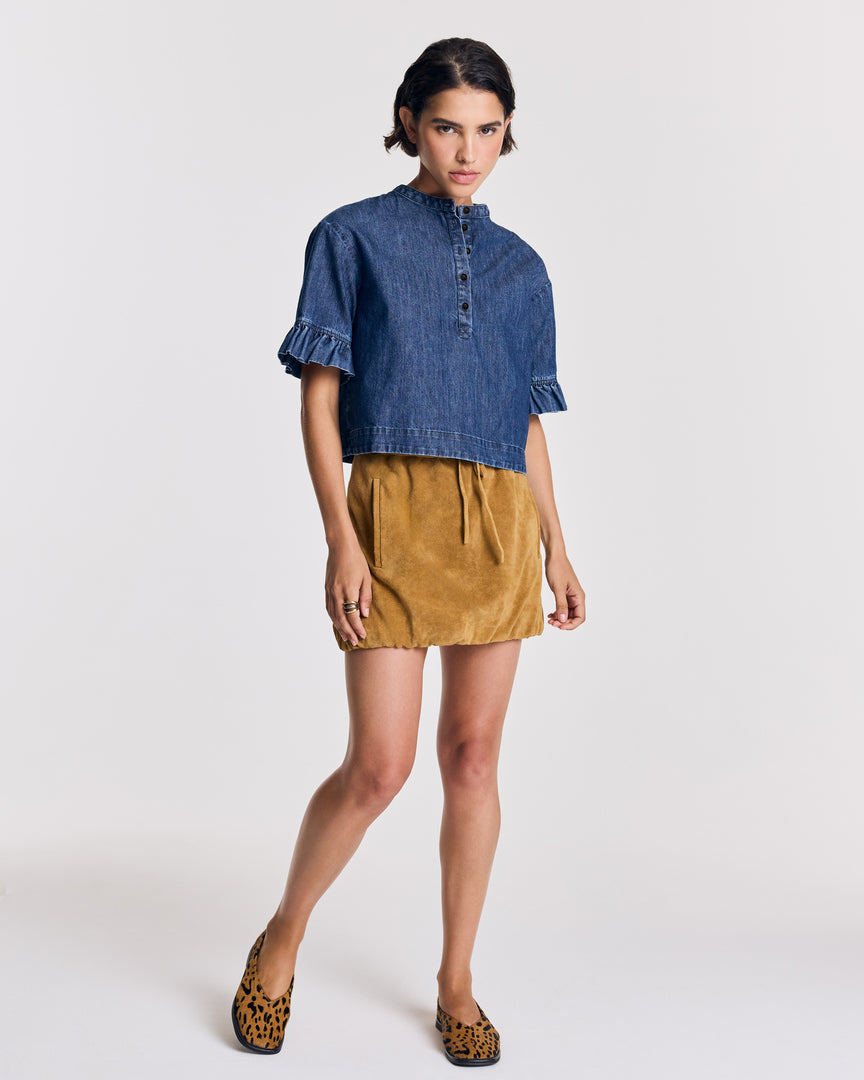 Blouse Constantine bleu chambray foncé