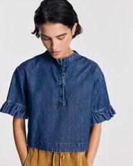Blouse Constantine bleu chambray foncé