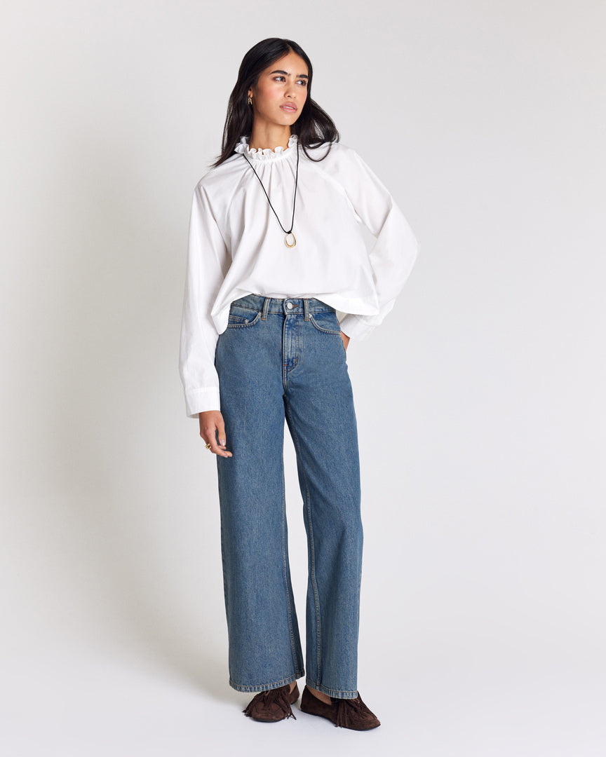 Jean Mateo bleu vintage