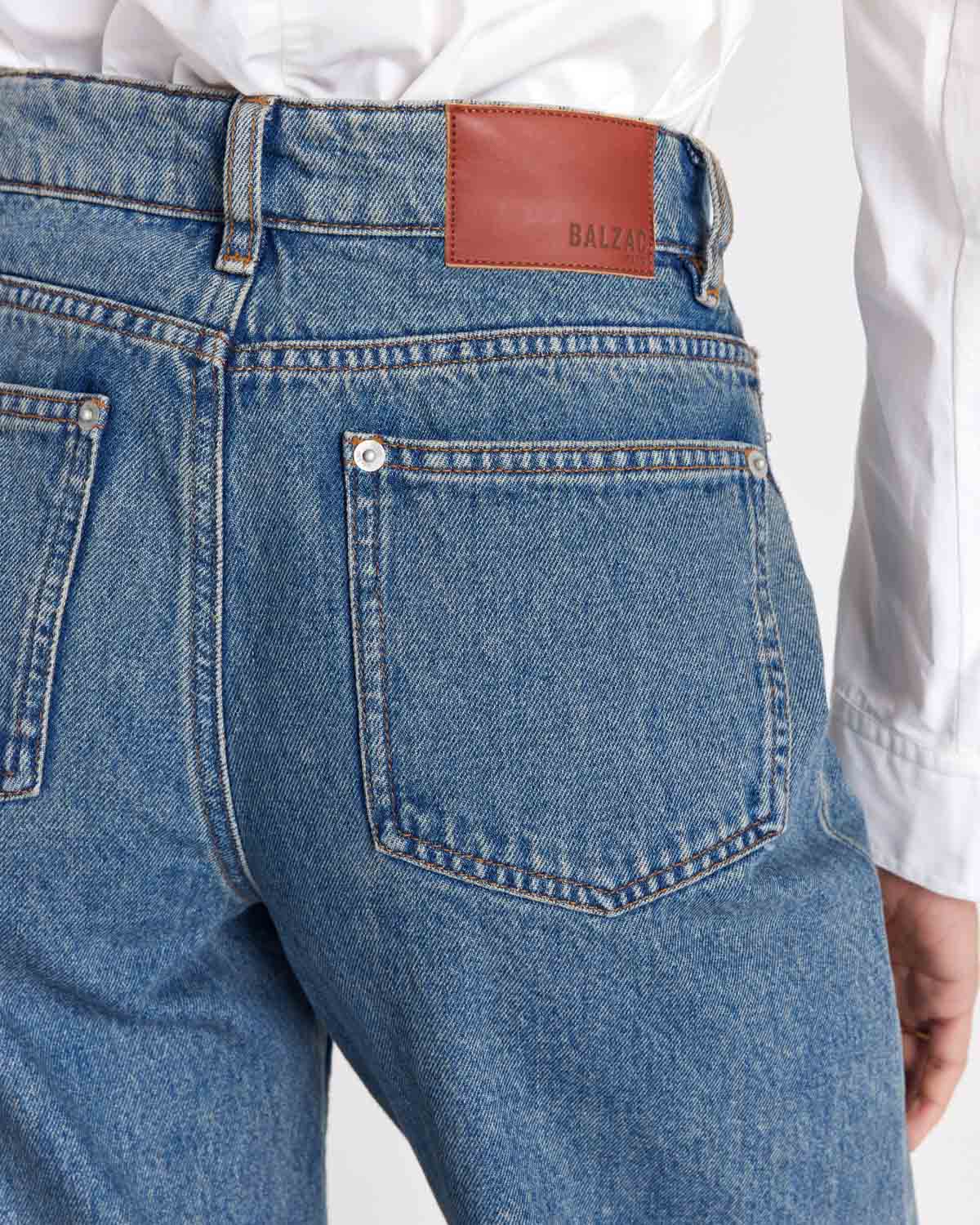 Jean Mateo bleu vintage