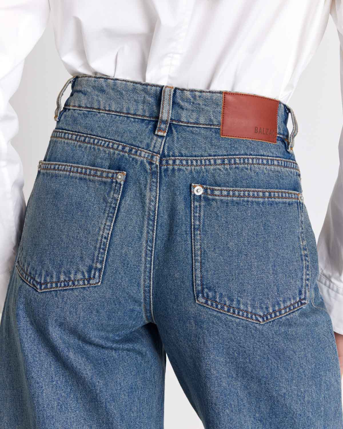 Jean Mateo bleu vintage