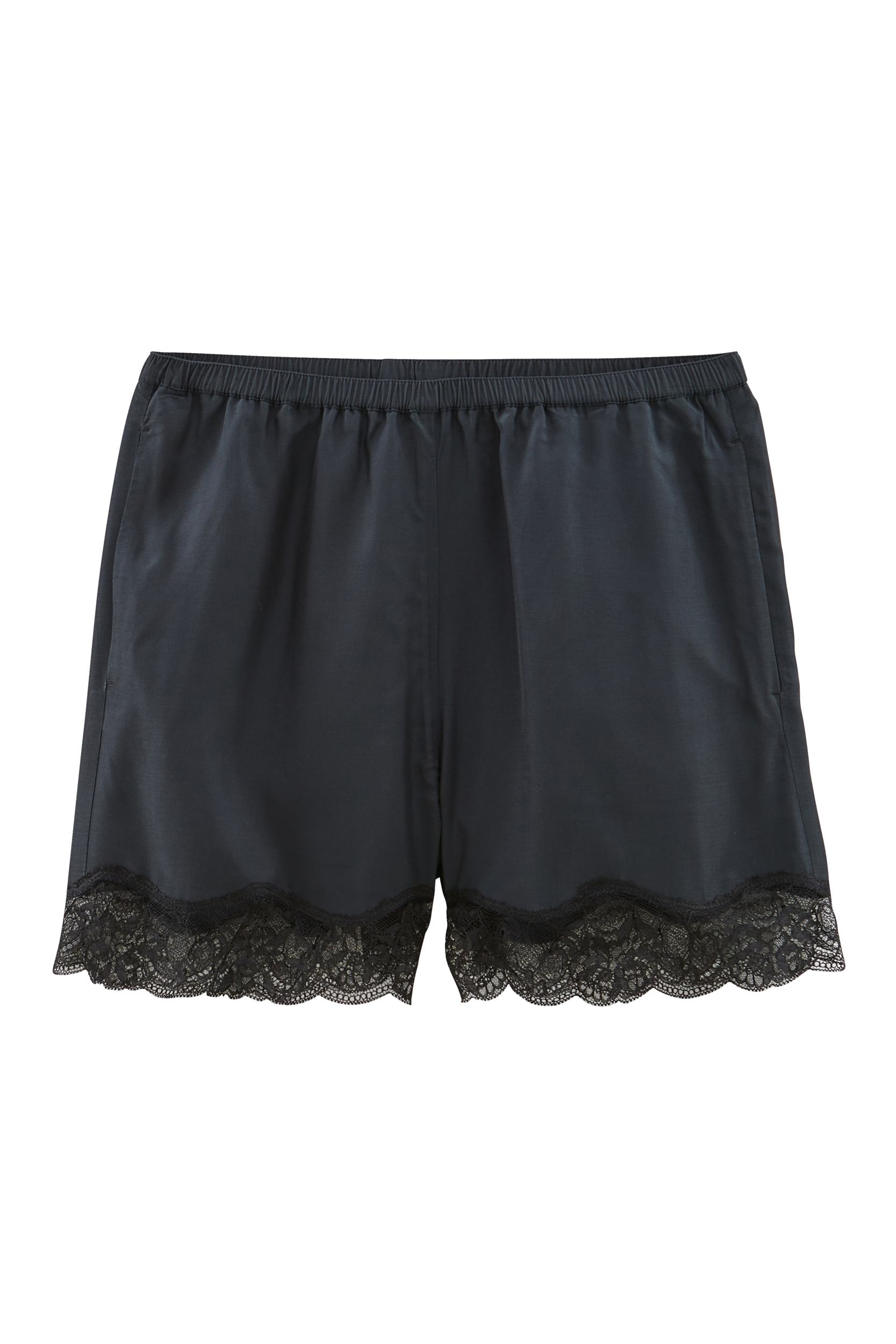 Short Flora bleu marine et noir