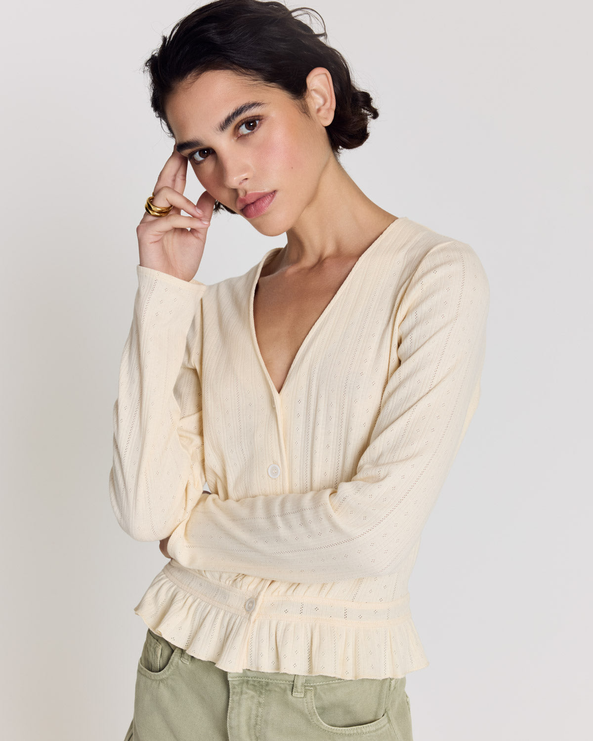Cardigan Noelie crème