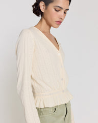 Cardigan Noelie crème