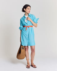Robe Lowen rayures turquoise