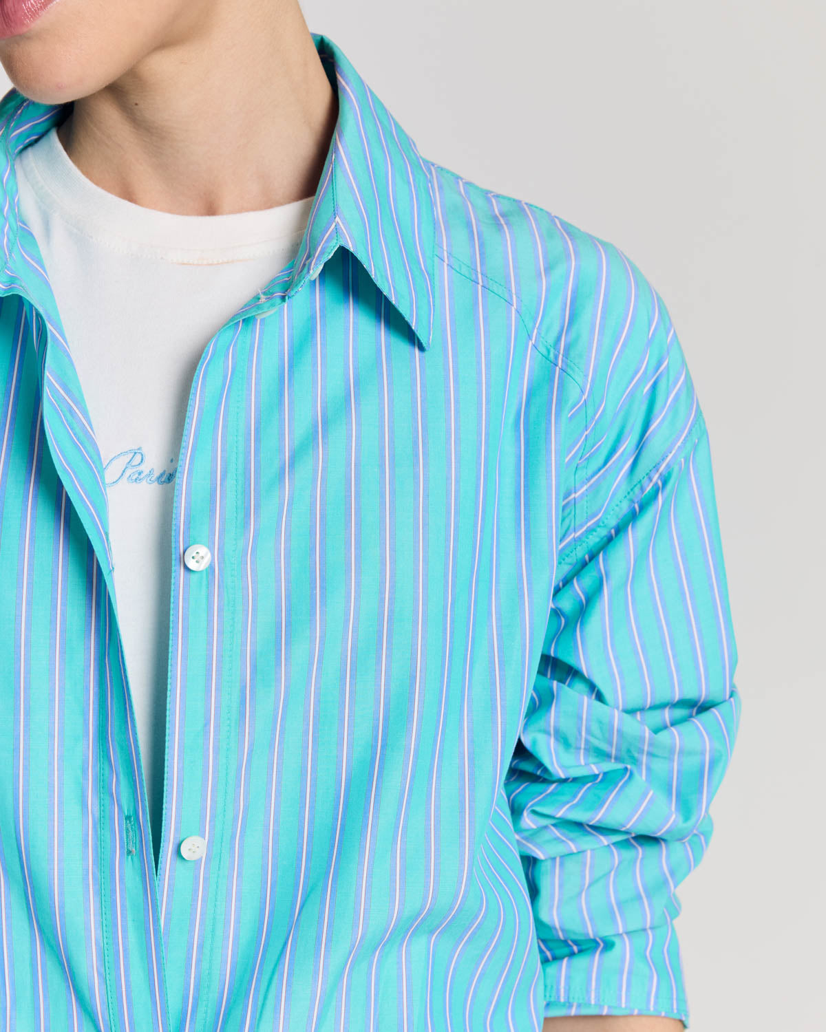 Robe Lowen rayures turquoise
