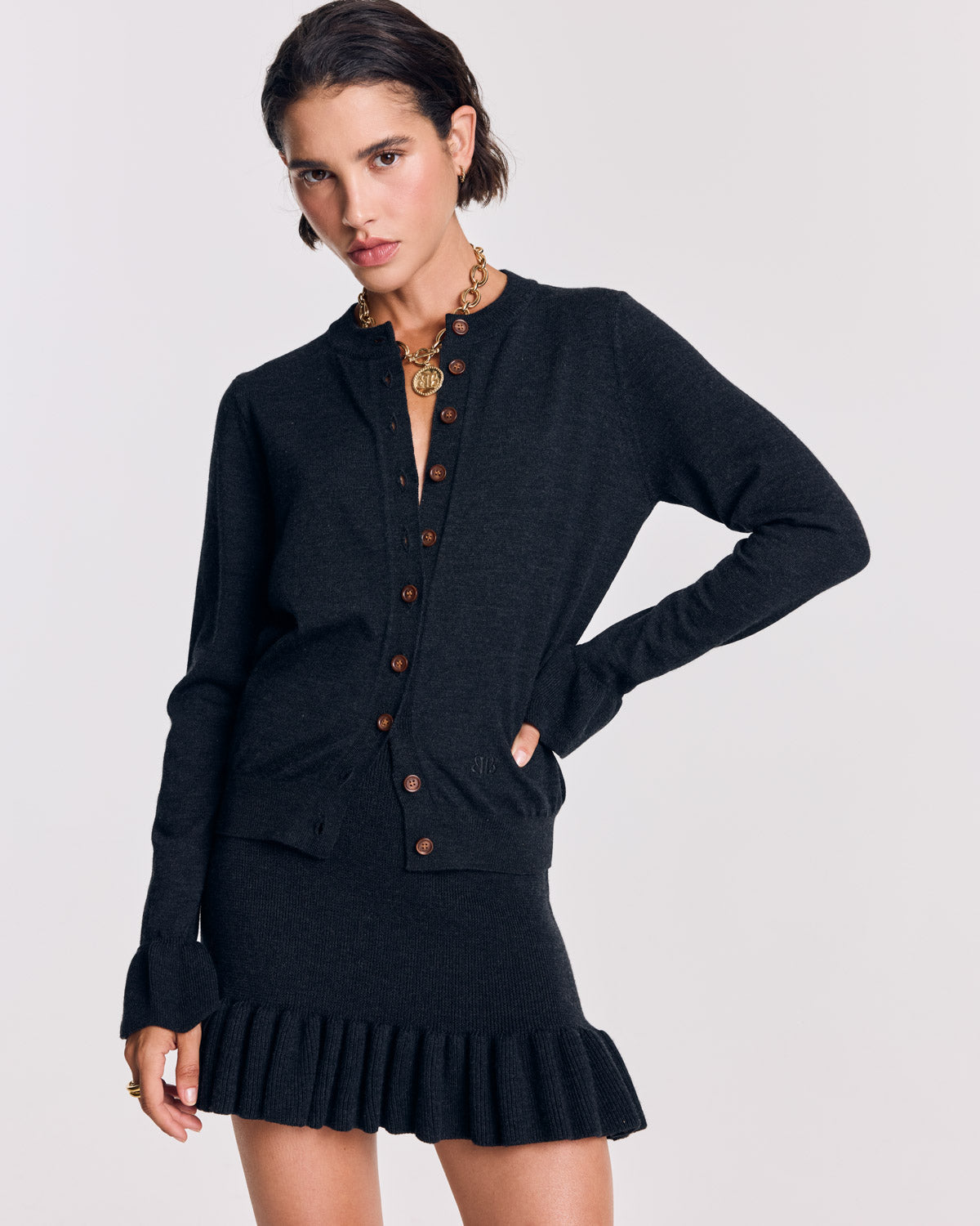 Jupe Dorothée gris anthracite