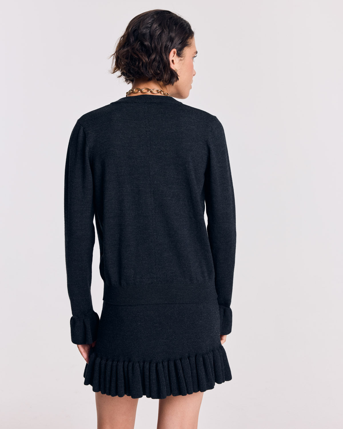 Cardigan Rosalia gris anthracite