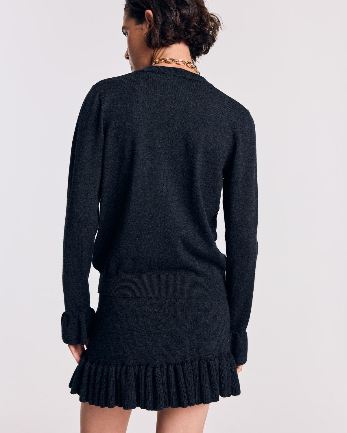 Cardigan Rosalia gris anthracite