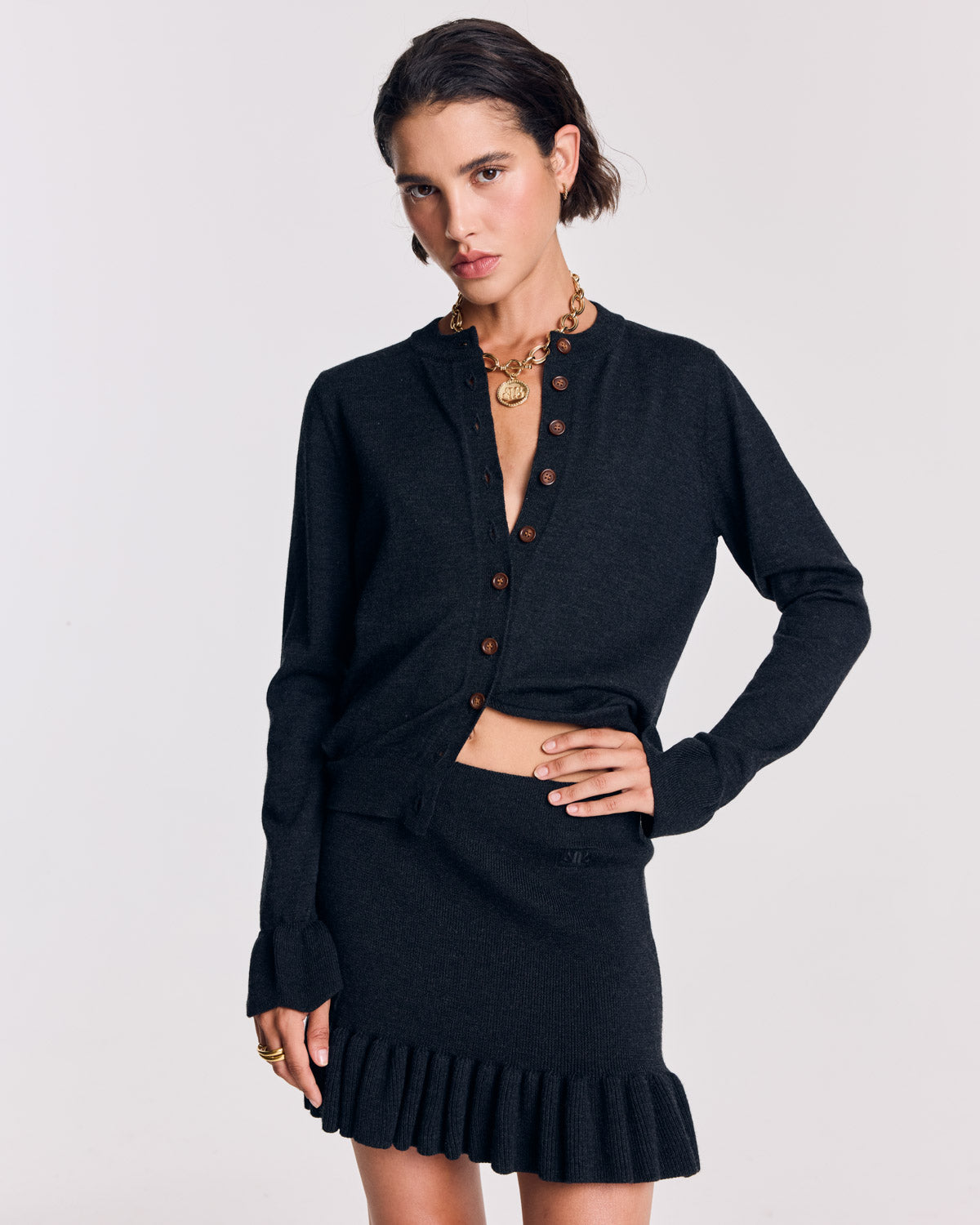 Jupe Dorothée gris anthracite