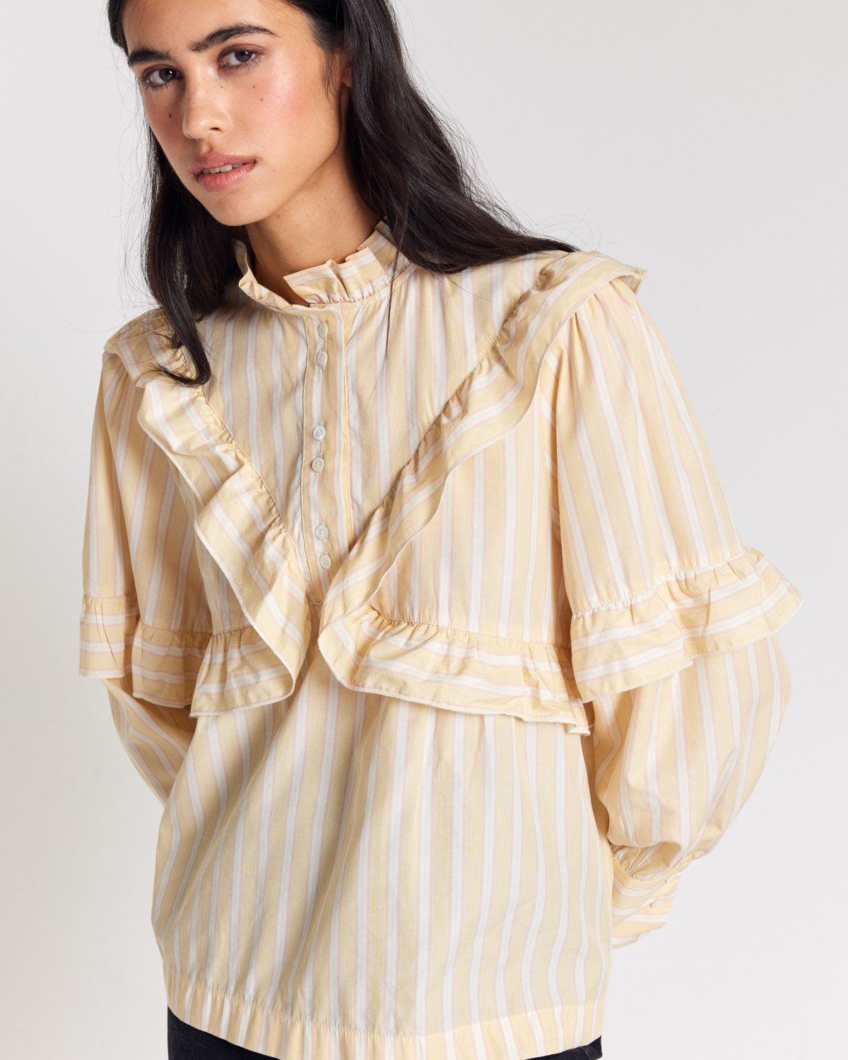 Blouse Amelia rayures jaune
