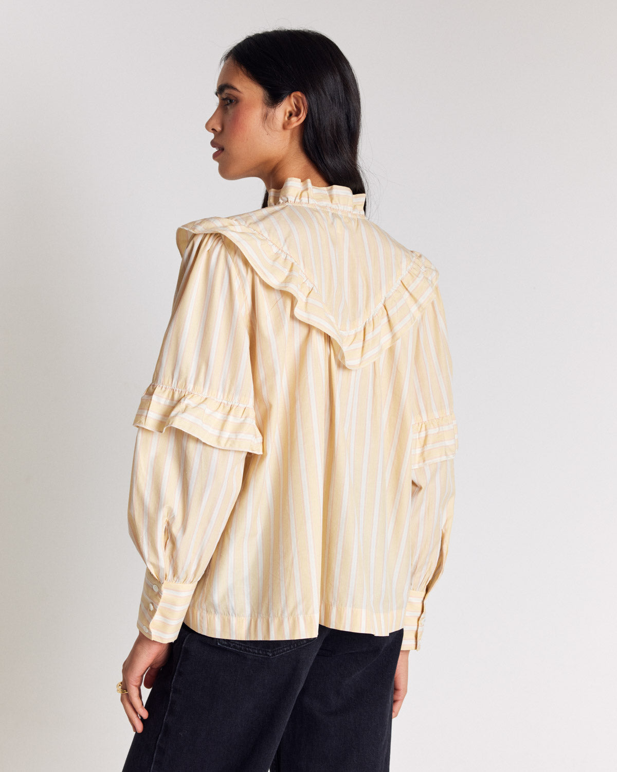 Blouse Amelia rayures jaune