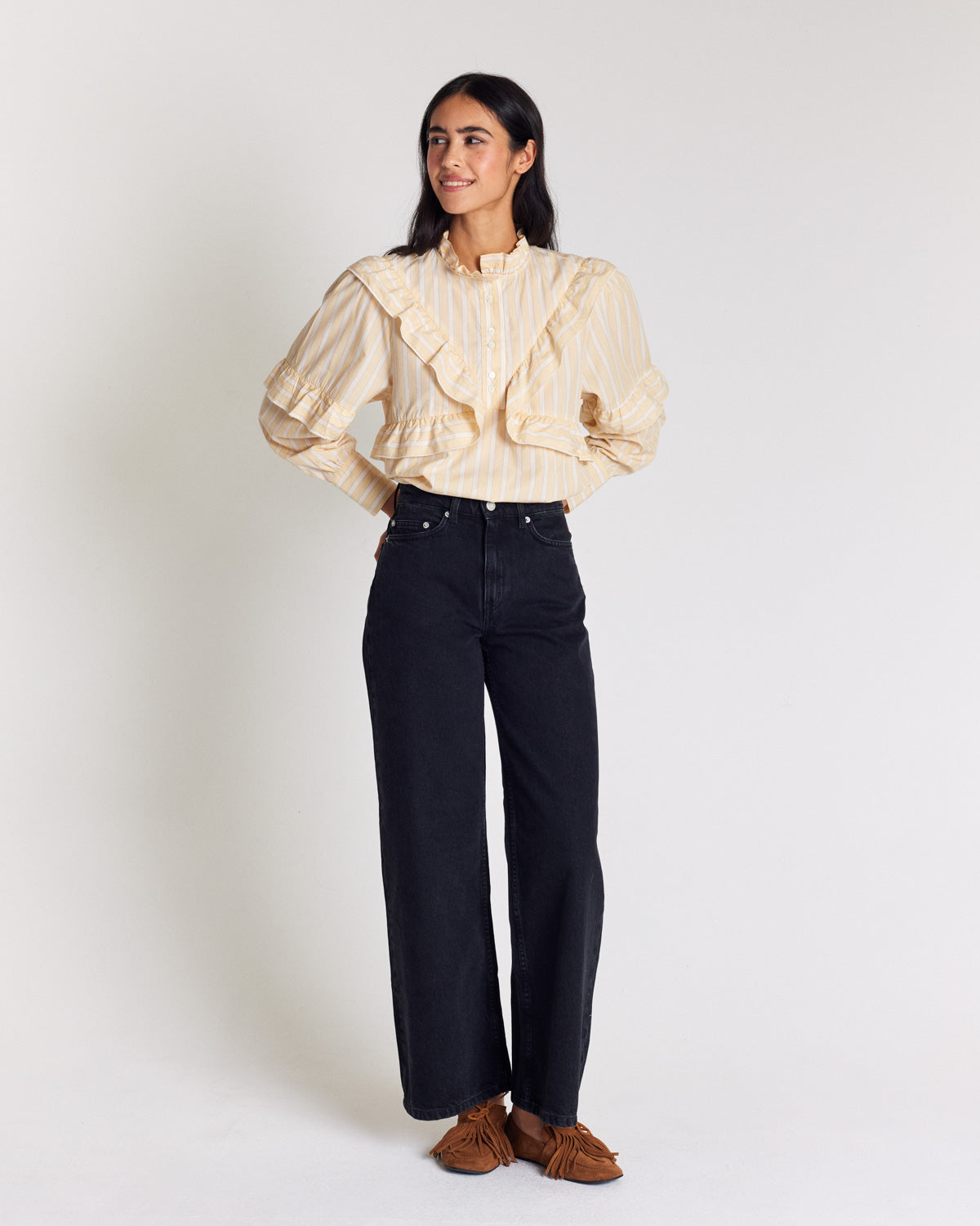 Blouse Amelia rayures jaune