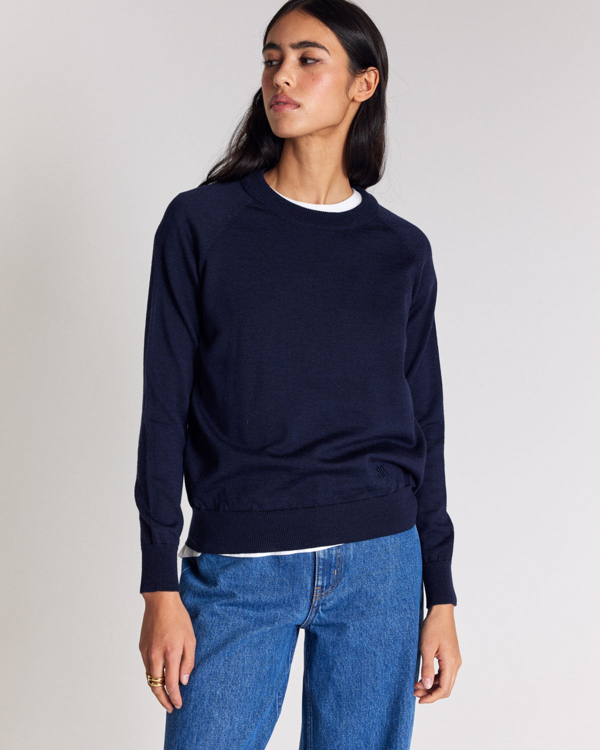 Pull Fabio bleu marine