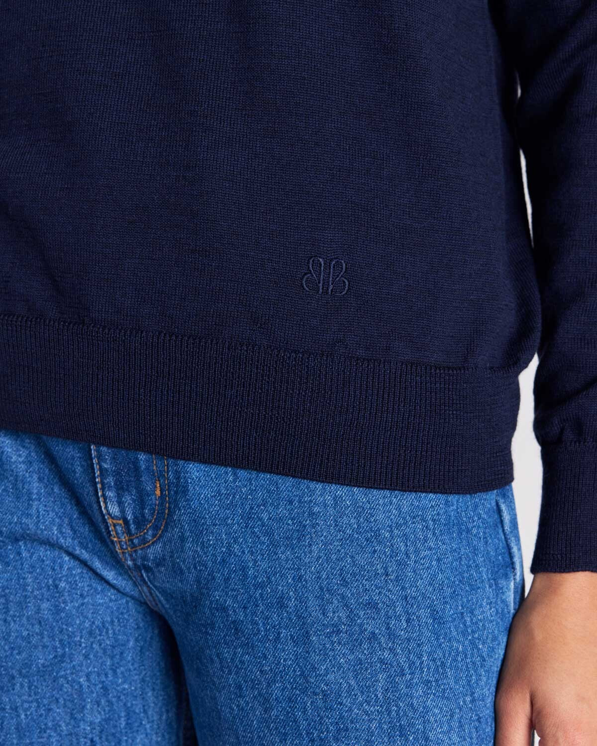 Pull Fabio bleu marine