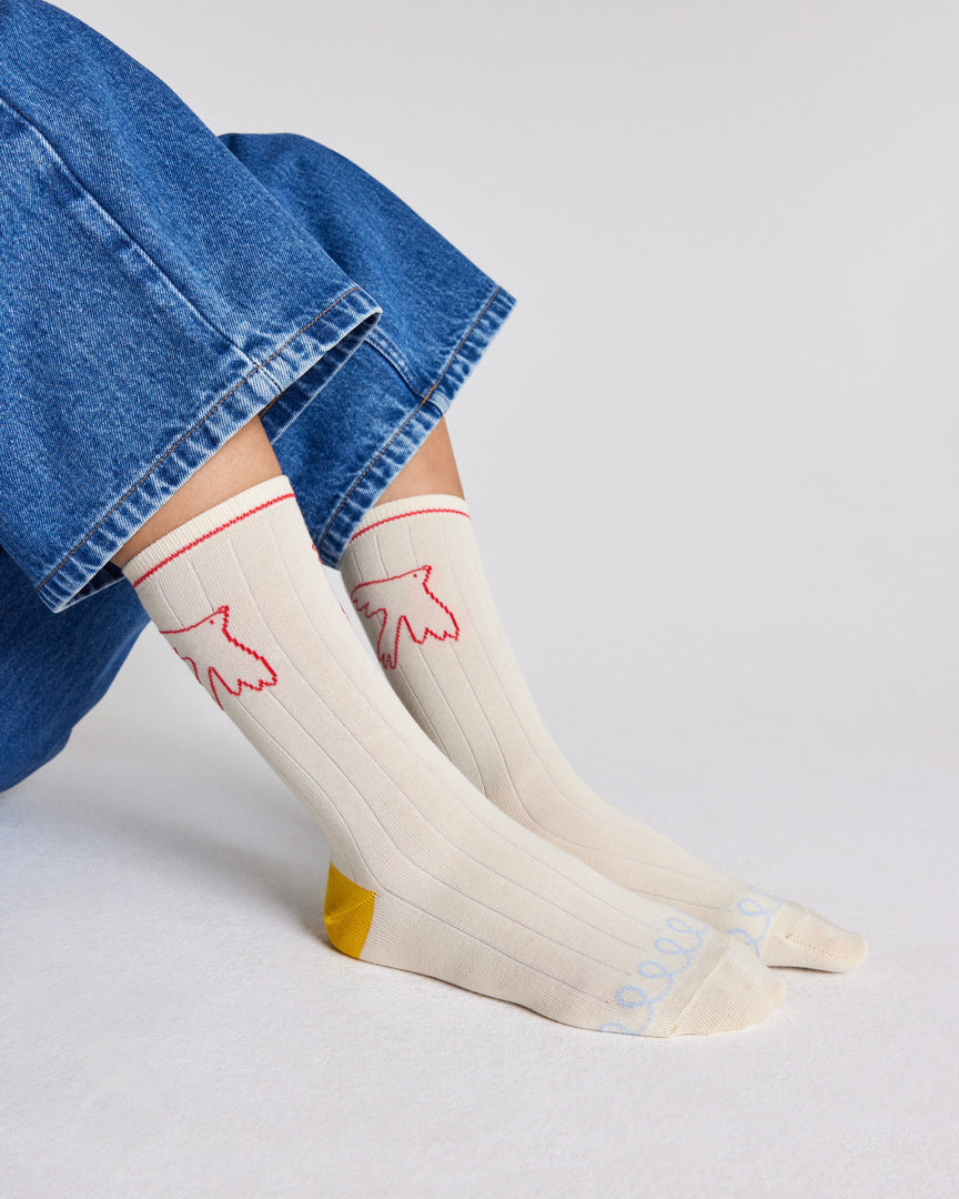 Chaussettes Ella écru