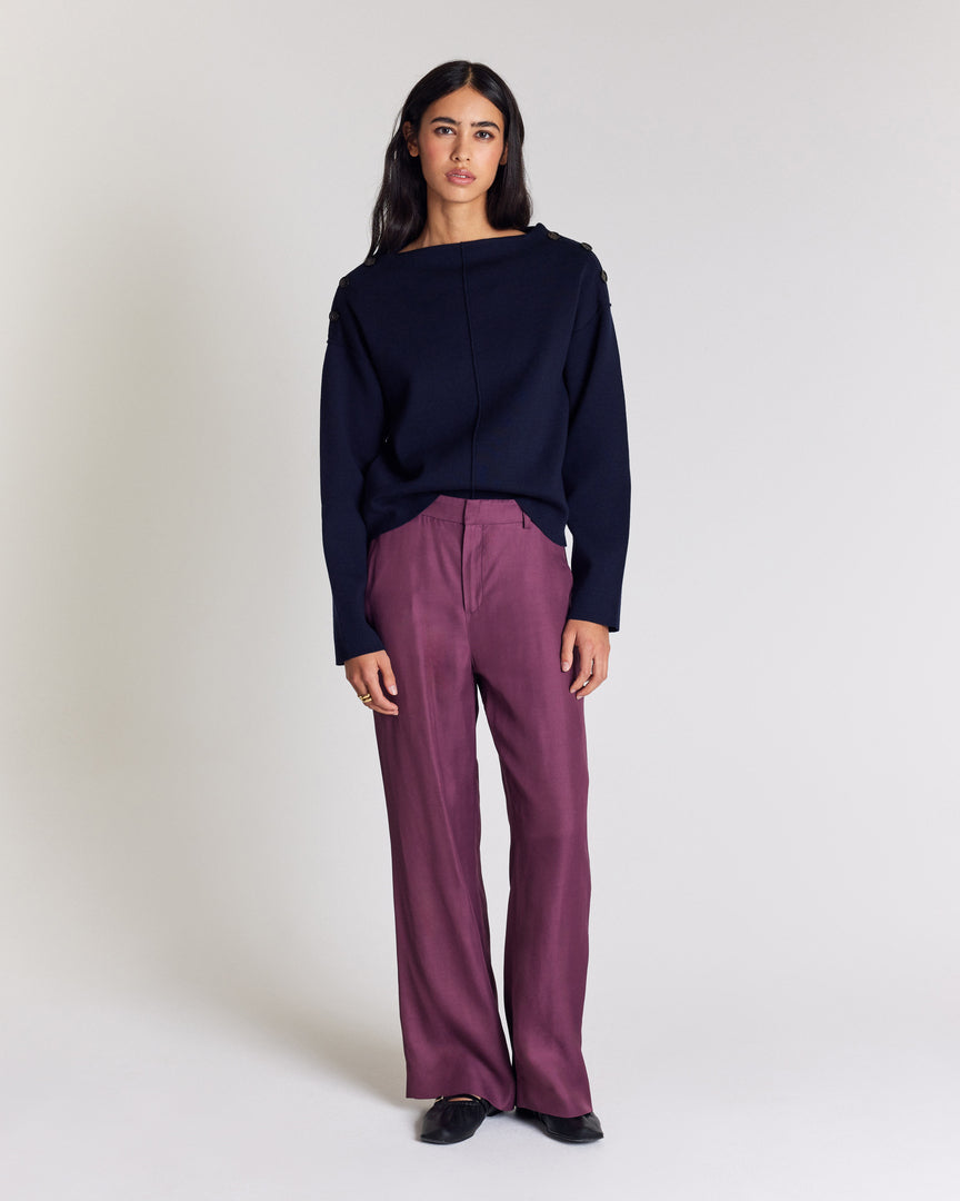 Pantalon Ferdinand prune