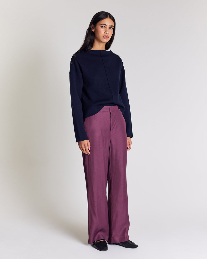 Pantalon Ferdinand prune