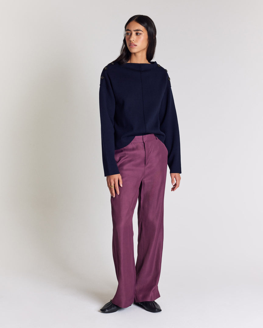 Pantalon Ferdinand prune