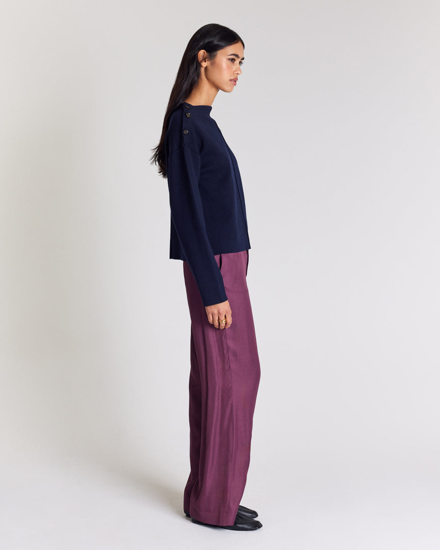 Pantalon Ferdinand prune