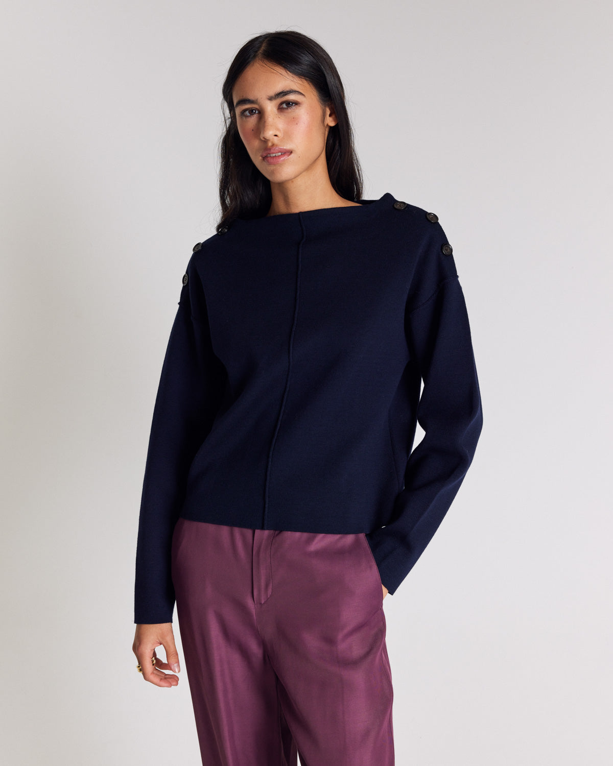 Pull Edna bleu marine