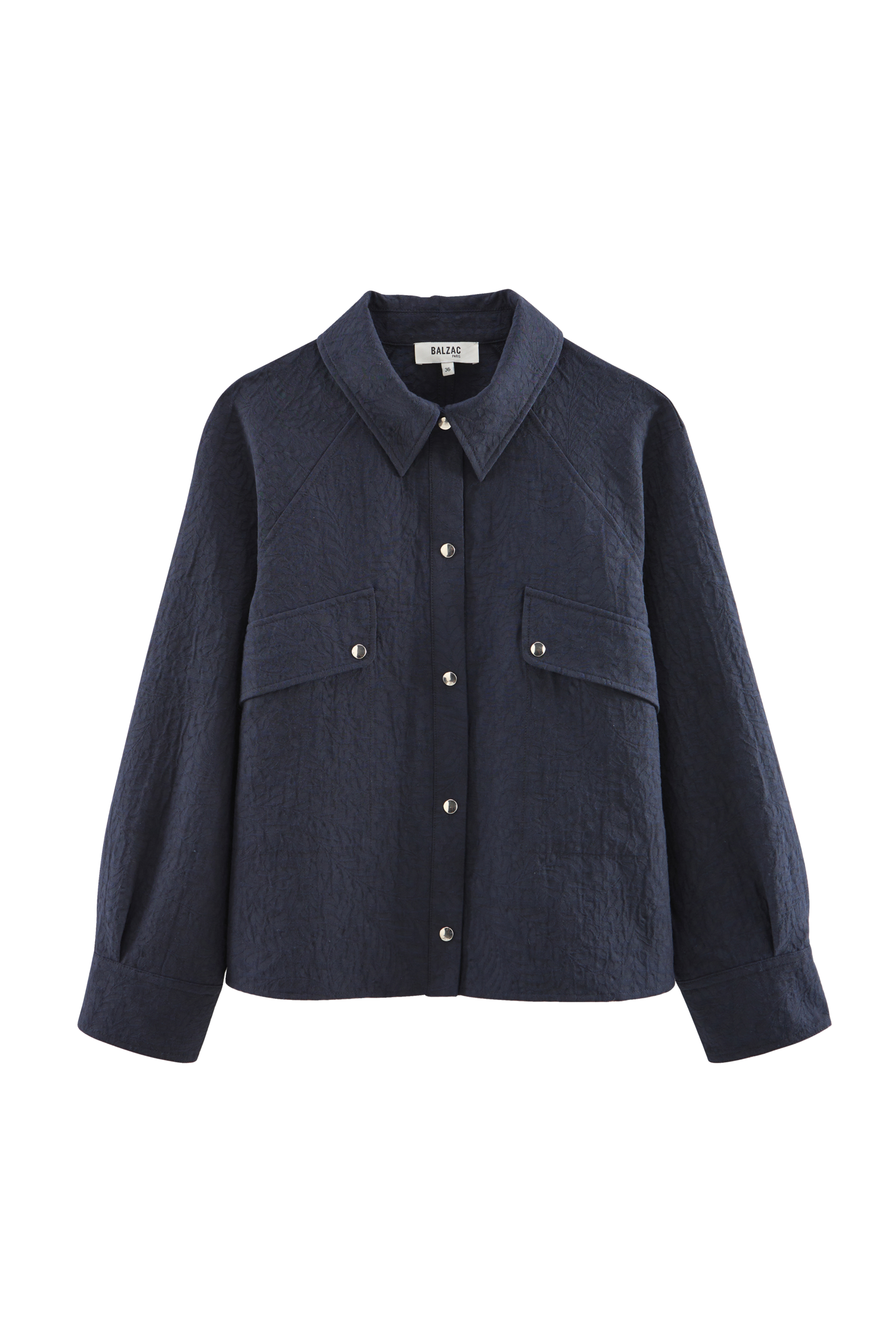 Chemise Gaston jacquard marine