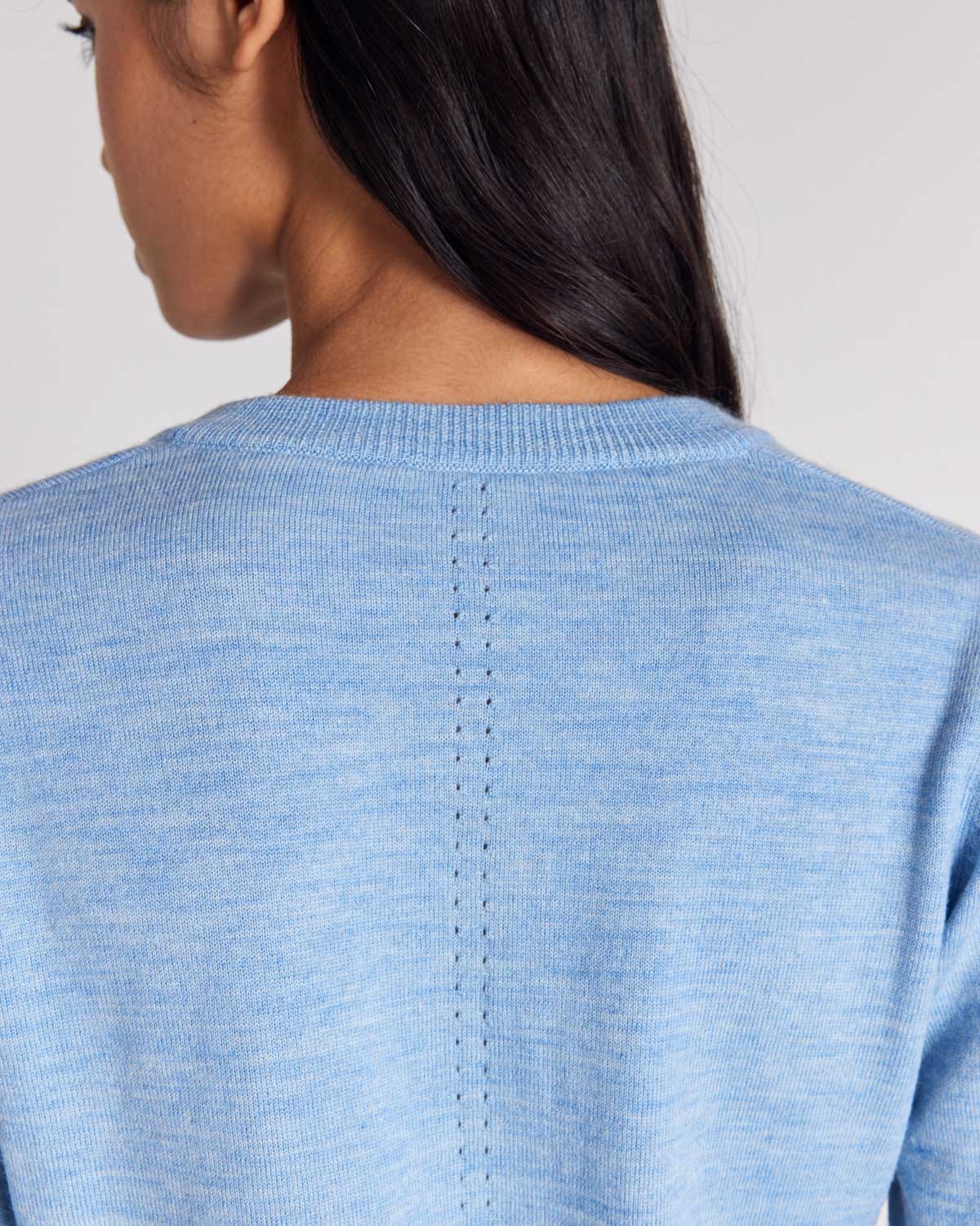 Cardigan Rosalie bleu ciel